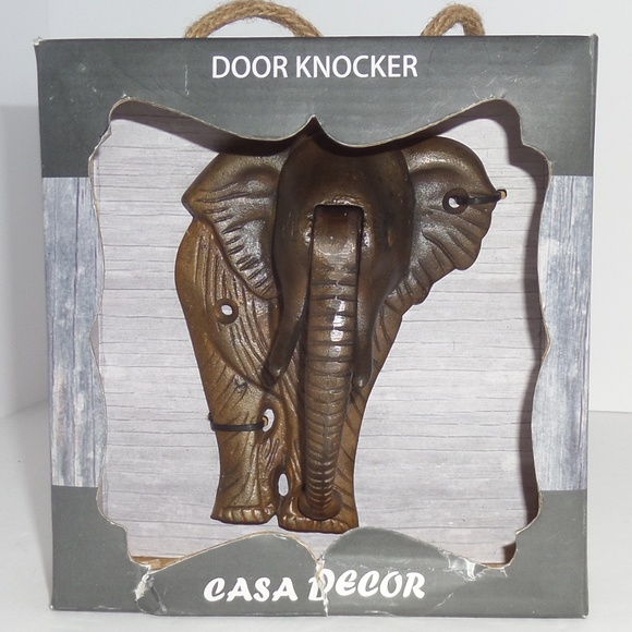 Casa Decor Accents Nib Brass Elephant Door Knocker Poshmark
